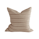 Chocolate Stripe Handwoven Cotton Cushion - Faire Living