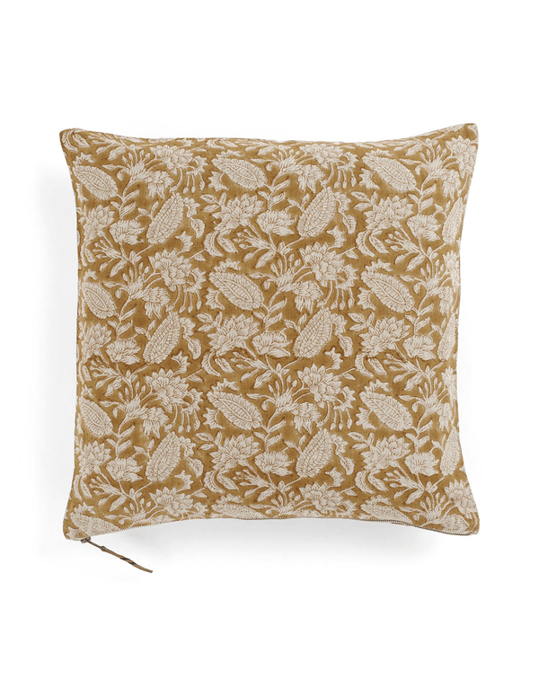 Ochra Floral Linen Cushion Cover - Faire Living