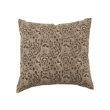 20x20 Bari Linen Blockprint Pillow - Faire Living