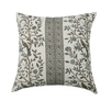 22x22 Chriya Azur Linen Blockprint Pillow - Faire Living