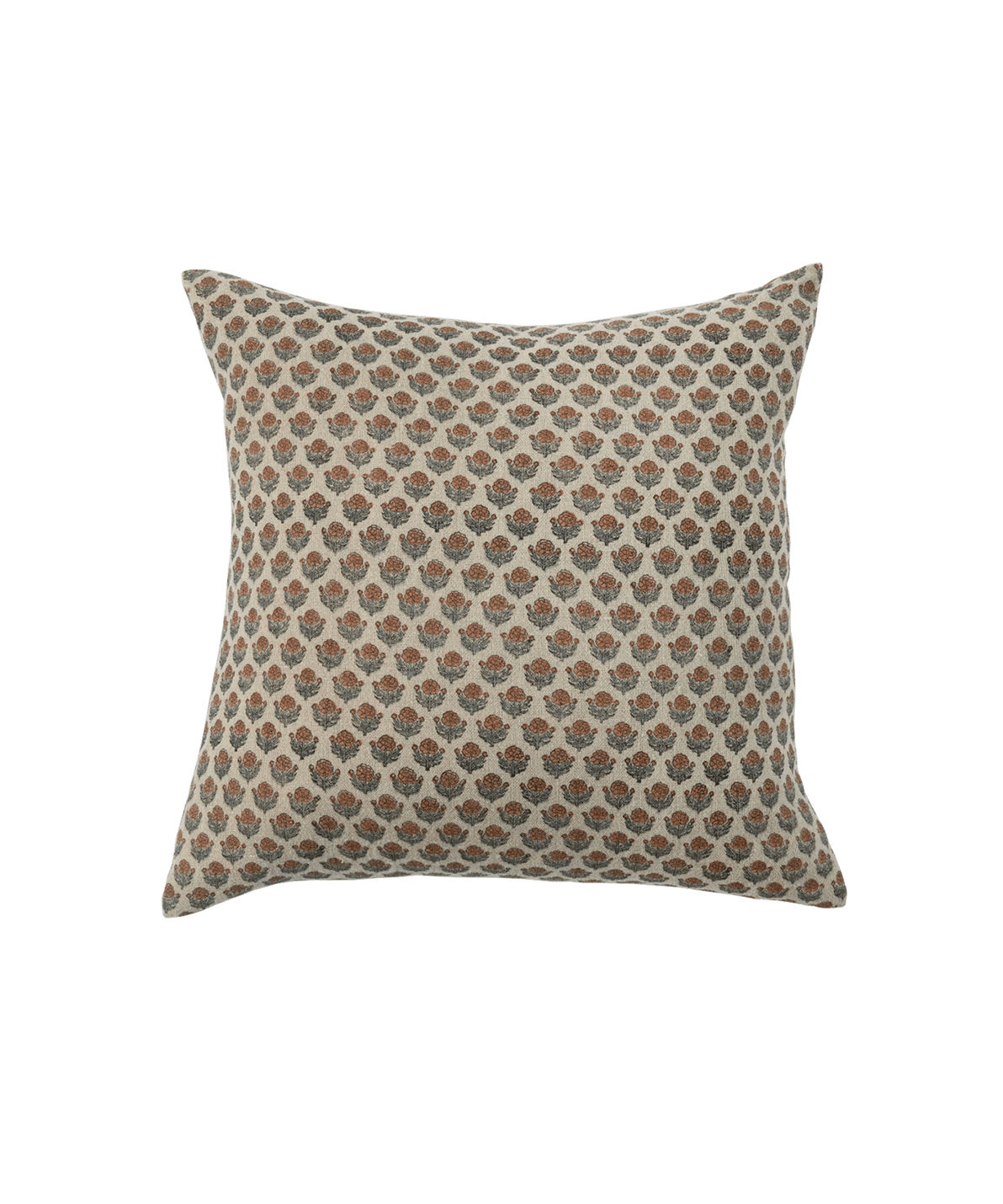 20x20 Bailey Linen Blockprint Pillow - Faire Living