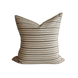 Black Stripe Handwoven Cotton Cushion - Faire Living