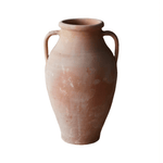 Large Two Handled Vintage Turkish Clay Jug - Faire Living