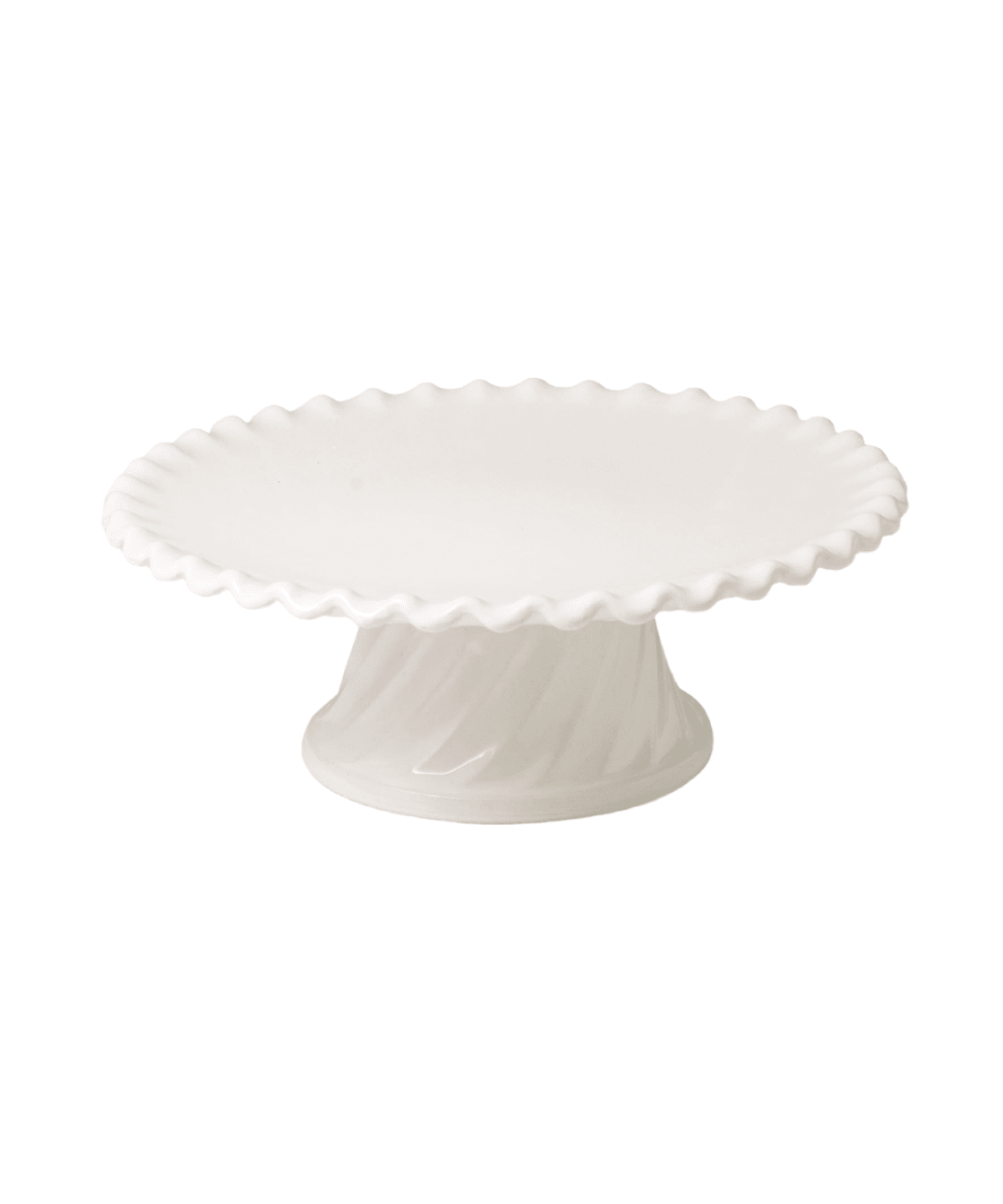 Fluted Porcelain Cake Stand - Faire Living