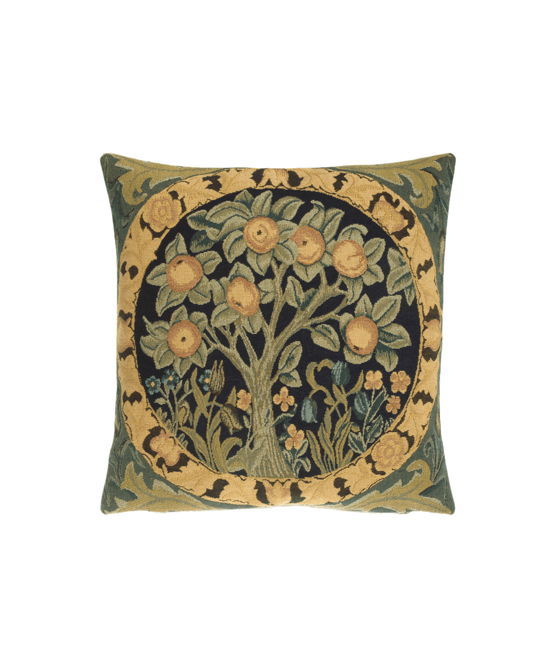 Tree of Life Cotton Jacquard Woven Pillow Cover - Faire Living