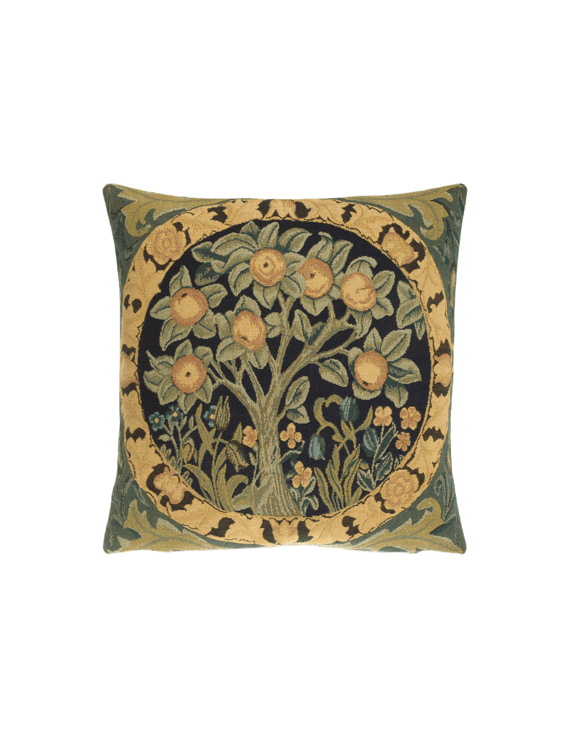 Tree of Life Cotton Jacquard Woven Pillow Cover - Faire Living