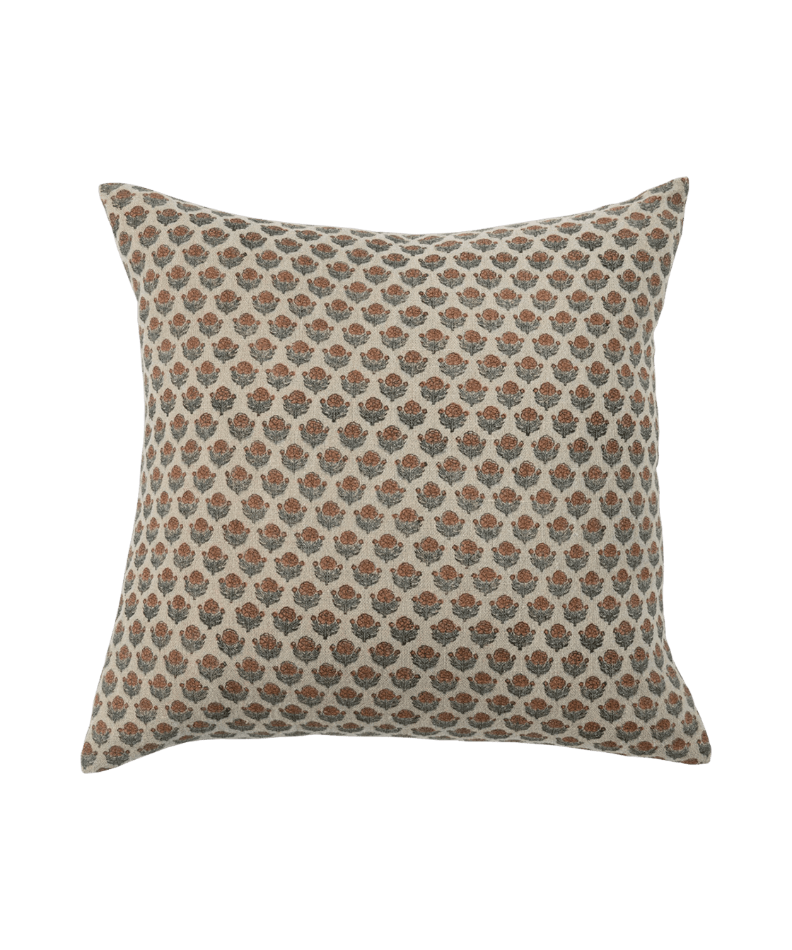 20x20 Bailey Linen Blockprint Pillow - Faire Living