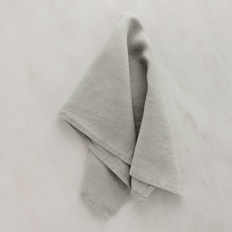 Linen Kitchen Towel in Light Grey