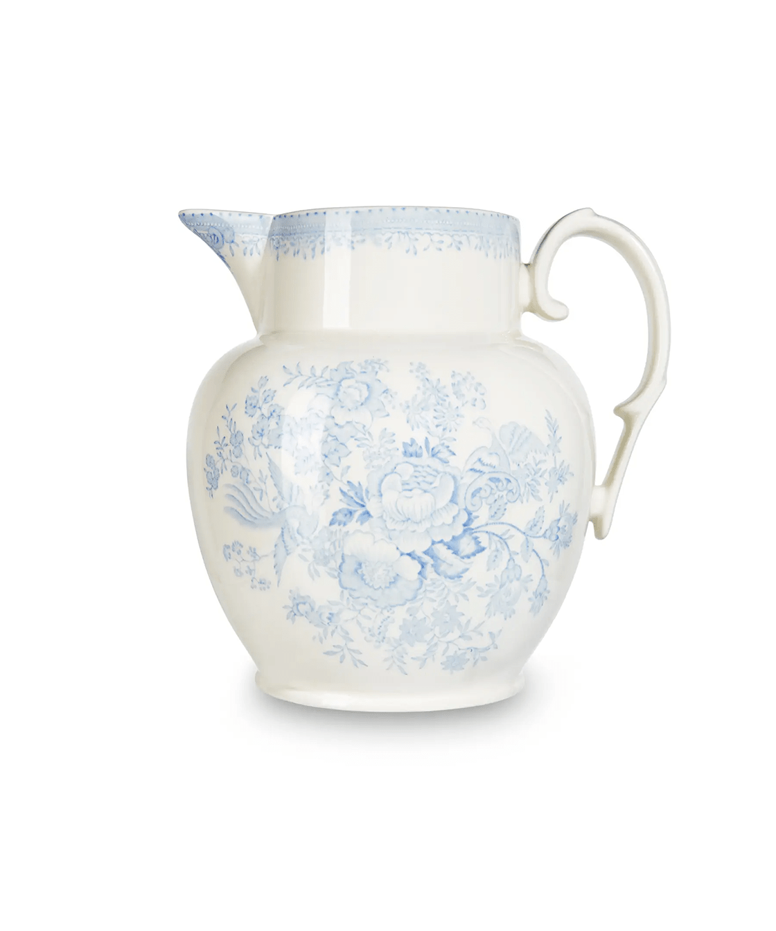 Blue Asiatic Pheasants Large Etruscan Jug - Faire Living