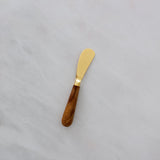 Gold and Wood Spreading Knife