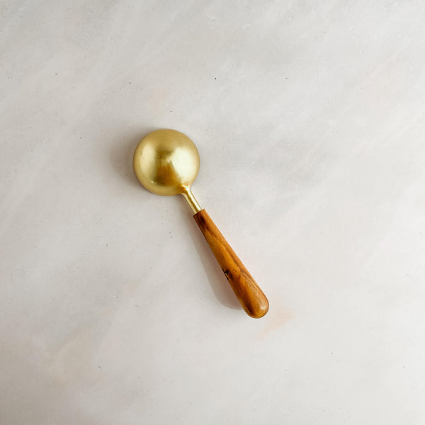 Gold & Wood Scoop