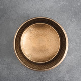 Brass Hammered Snack Bowls