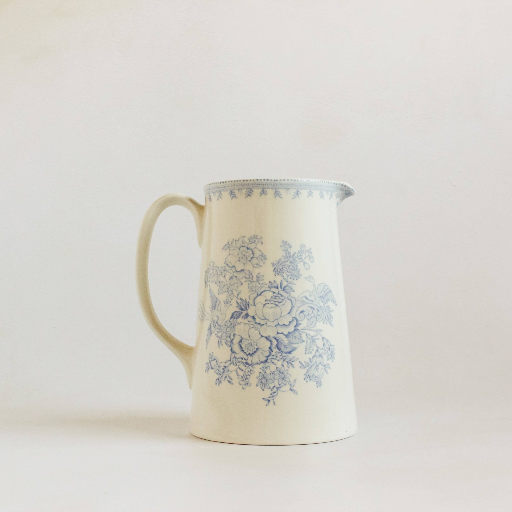Blue Asiatic Pheasants Large Tankard Jug - Faire Living