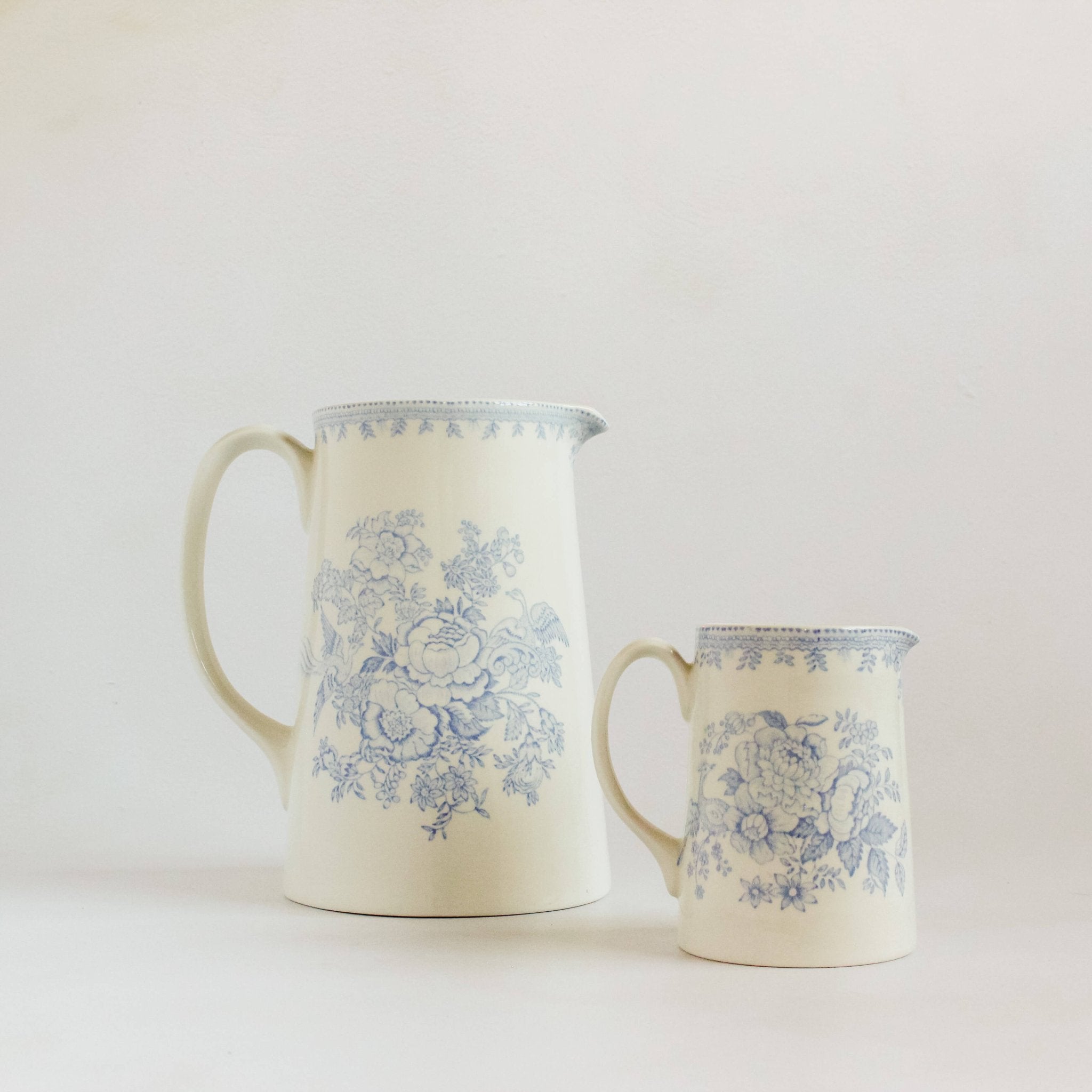 Blue Asiatic Pheasants Large Tankard Jug - Faire Living