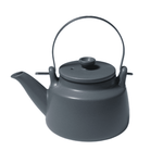 Indigo Japanese Porcelain Teapot with Metal Handle and Mesh Strainer - Faire Living