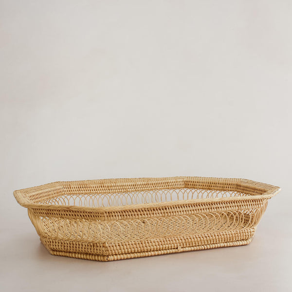 Cambodian Rectangular Caned Baskets