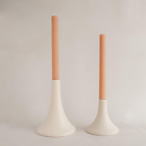 Grande Ceramic Candlesticks