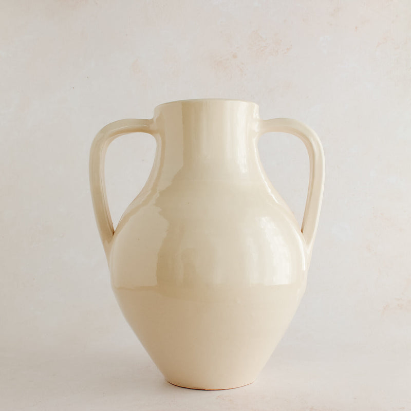 Florero Terracotta Vase with Handles