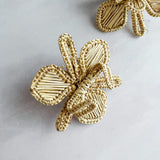 Handwoven Orchid Napkin Ring
