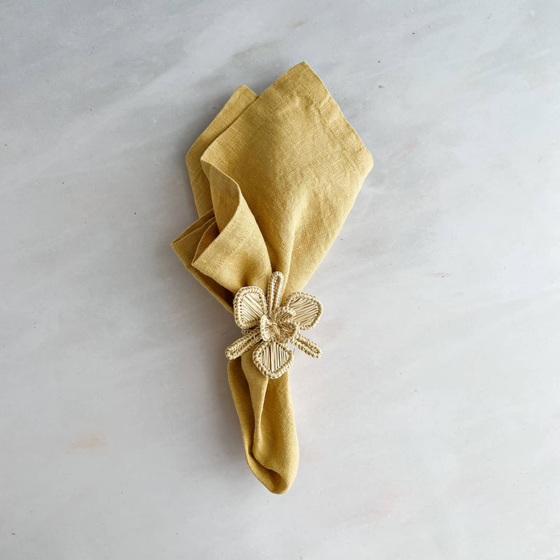 Handwoven Orchid Napkin Ring