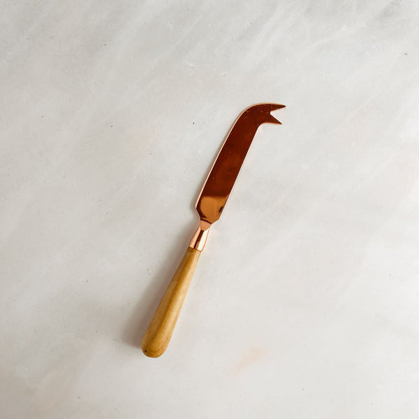 Copper & Wood Cheese Knife