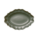 Manoir Green Scalloped Japanese Stoneware Platter - Faire Living