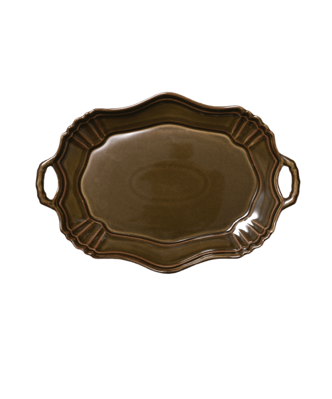 Japanese Handled Porcelain Serving Platter - Faire Living