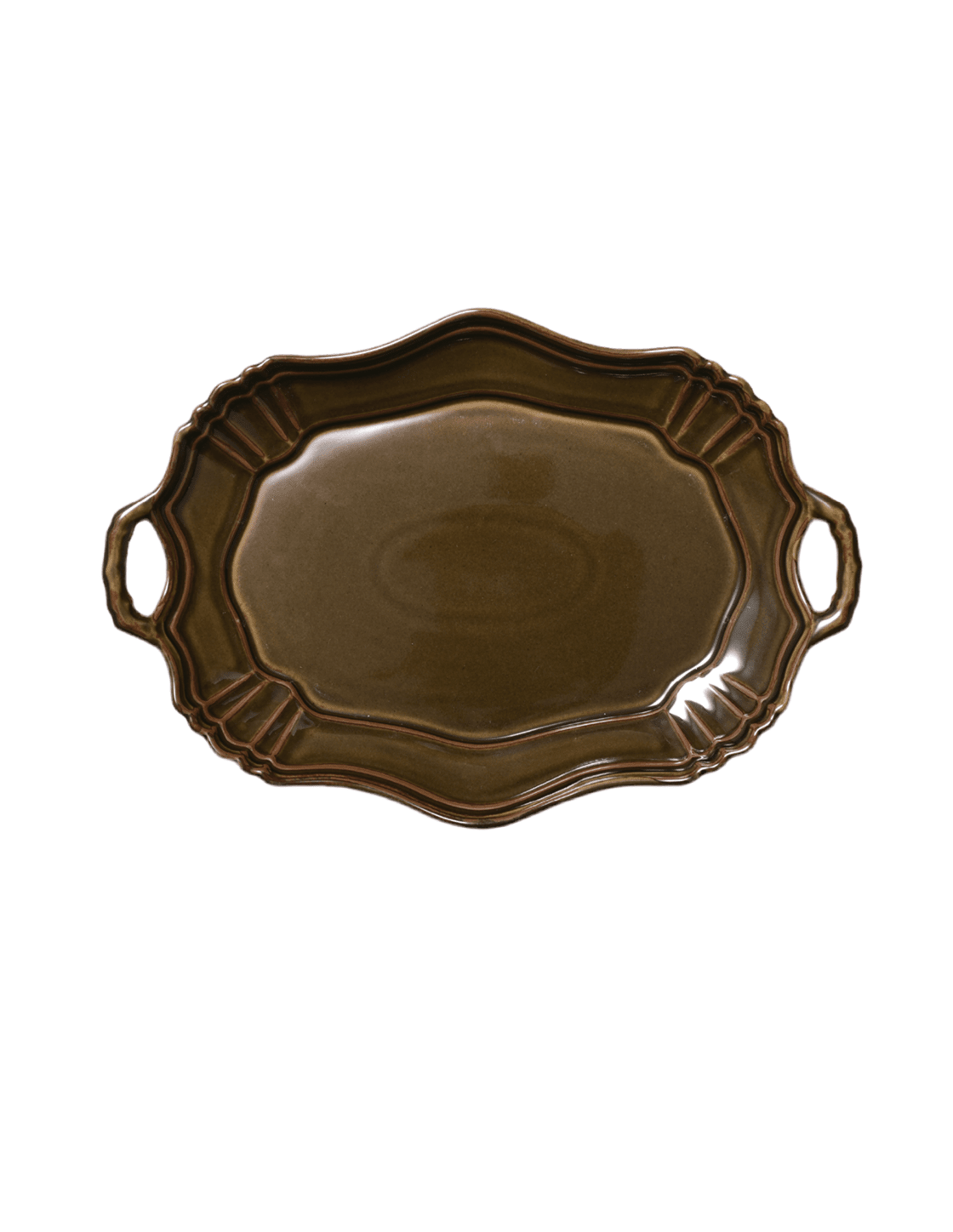 Japanese Handled Porcelain Serving Platter - Faire Living