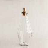 Tall Pebbled Blown Glass Decanter