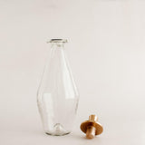 Tall Pebbled Blown Glass Decanter