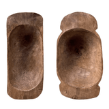 Antique European Wooden Dough Bowl - Faire Living