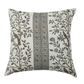 22x22 Chriya Azur Linen Blockprint Pillow - Faire Living