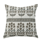 22x22 Lynette Linen Blockprint Pillow - Faire Living