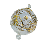 Egyptian Glass Gold Carousel Ornament