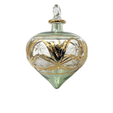 Egyptian Glass Amber Droplet Ornament – Pale Green