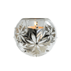Egyptian Glass Silver Snowflake Votive Holder - Faire Living
