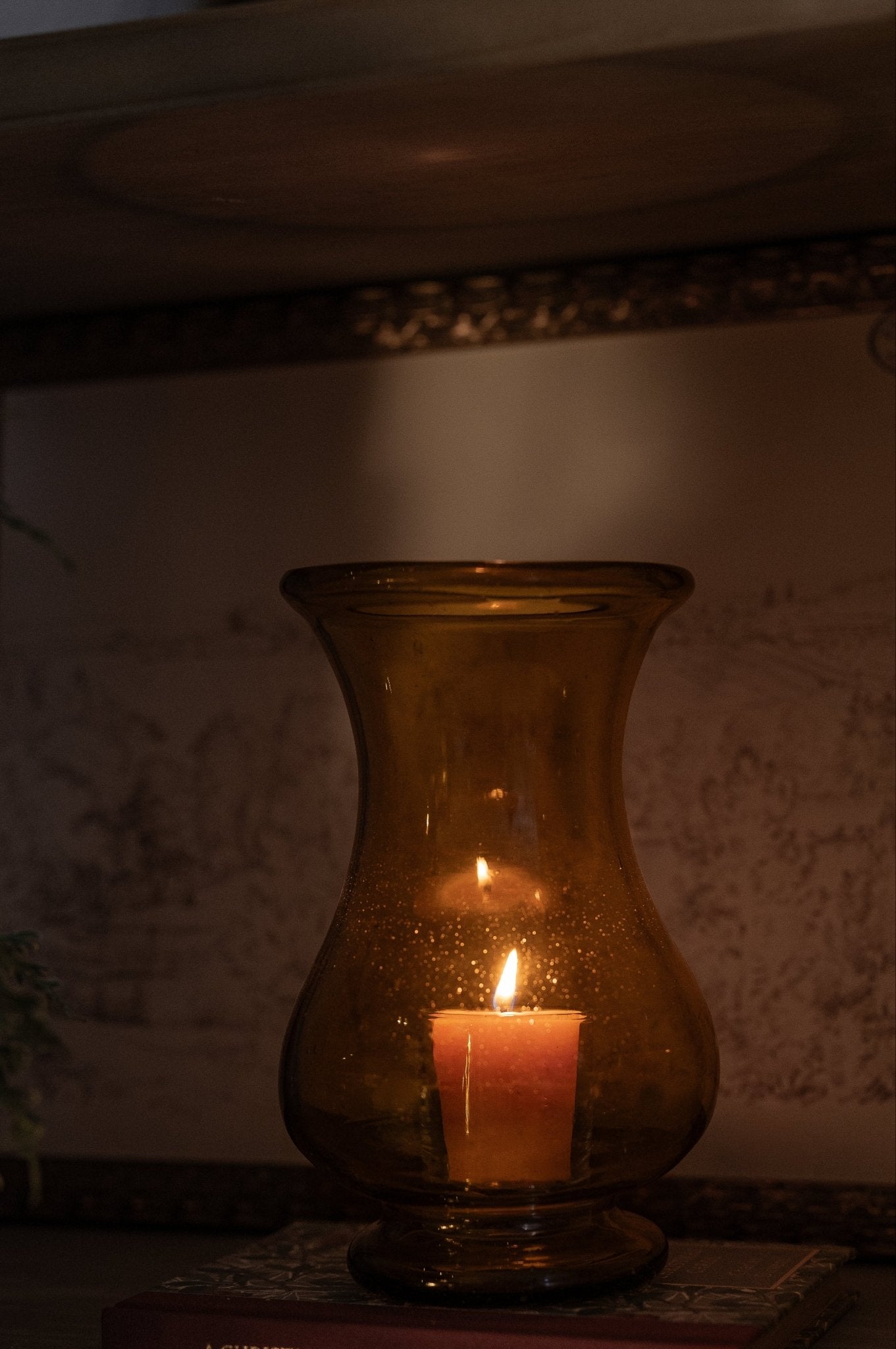 French Recycled Glass Hurricane Vase - Faire Living