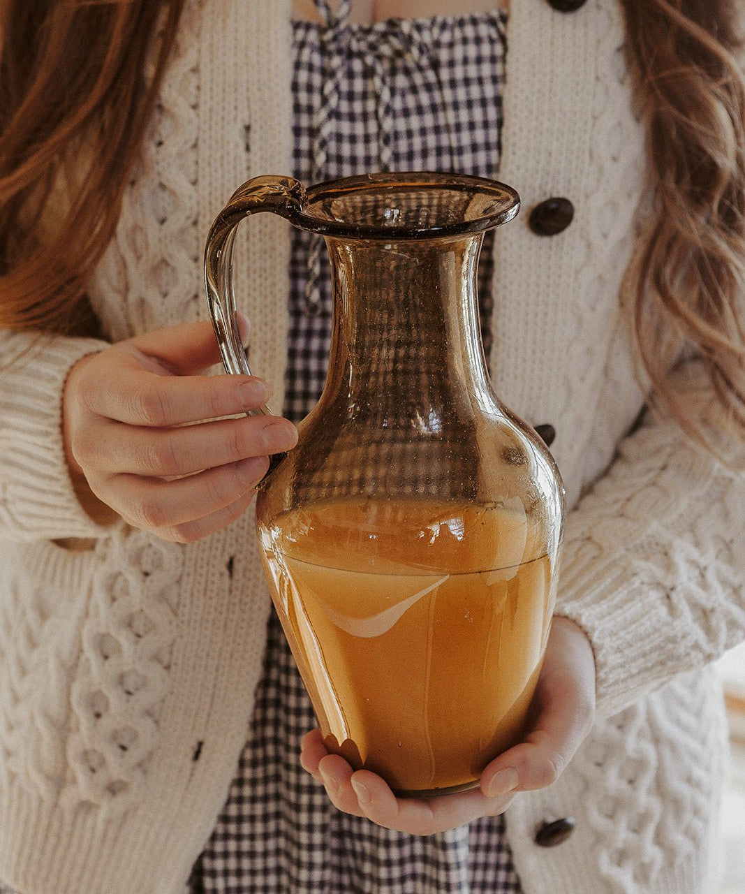 Recycled French Glass Pitcher | Hand - Blown in Paris | Faire Living - Faire Living