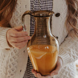 Recycled French Glass Pitcher | Hand - Blown in Paris | Faire Living - Faire Living