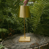 Poldina Gold Leaf Mini Cordless Lamp
