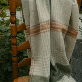 British Lambswool Green Check Throw