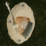 Sparrow Japanese Porcelain Serving Plate