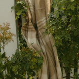 British Lambwool Neutral Check Throw