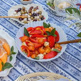 Girasole Grey Floral Serving Bowl - Faire Living