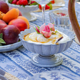 Grey Blossom Compote Dish