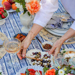 White Dandelion Porcelain Snack Bowl - Faire Living