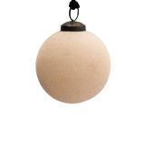 Champagne Velvet Glass Hanging Bauble