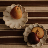 Chocolate Stripe Handwoven Cotton Tablecloth