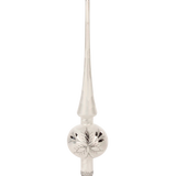 White German Glass Christmas Tree Topper