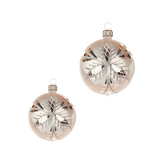 White German Glass Christmas Bauble Ornament - Large